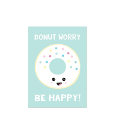 Ansichtkaart Donut sorry be happy