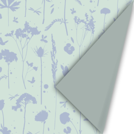 Inpakpapier grow  mint/blauw/salie