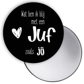 Zwart zakspiegeltje, wat ben ik blij met een juf zoals jij (DL)