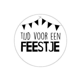 (sluit)sticker tijd voor een feestje