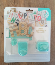 Mini Alphabet punch board, alfabet pons bord