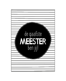 A6 kaart, de gaafste meester ben jij!