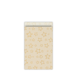 cadeauzakje Super Stars – paperwise/goud - 12x19 cm