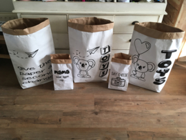 paper bags XS en XXL