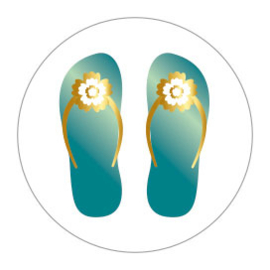 (sluit)sticker slippers