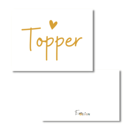 Mini kaartje Topper