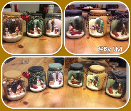 Gezellig winter/kersttafreel in pot maken ; creatieve workshop