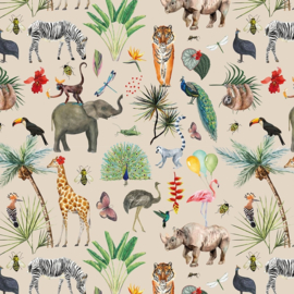 Cadeaupapier jungle 70x 300 cm