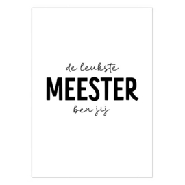 Kaart de leukste meester ben jij