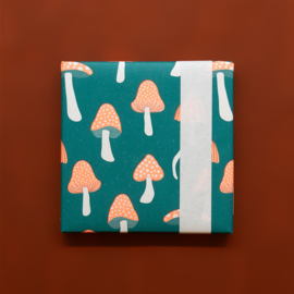 Inpakpapier mushrooms / paddestoelen