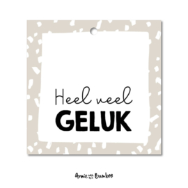 cadeaulabel  heel veel geluk