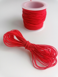 Elastisch koord 1mm, rood 5 meter