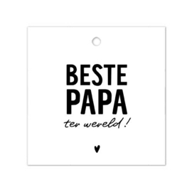 cadeaukaartje de beste papa ter wereld!