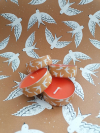 Inpakpapier Birds Cognac