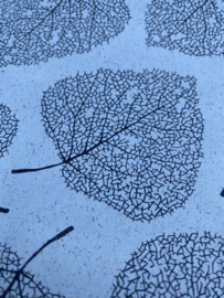 cadeauzakje skeleton leaves-grasspaper 7x 13 cm