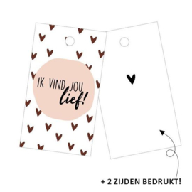 Cadeaulabel ik vind jou lief!