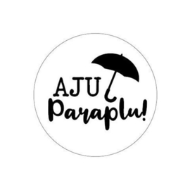 (sluit)sticker Aju paraplu!
