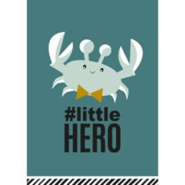 Ansichtkaart #little hero