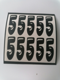 Cijfers stickers ; DIY