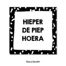 cadeaukaartje hieper de piep hoera