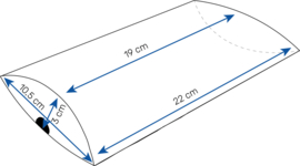 gondeldoosje wit met zwarte grid