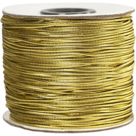 Elastisch koord 1 mm, goud 5 meter