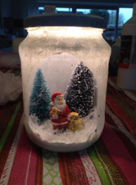 Gezellig winter/kersttafreel in pot maken ; creatieve workshop