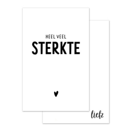 Minikaartje heel veel sterkte