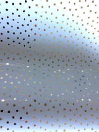 wit inpakpapier met gouden dots