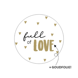 Full of love (sluit)sticker