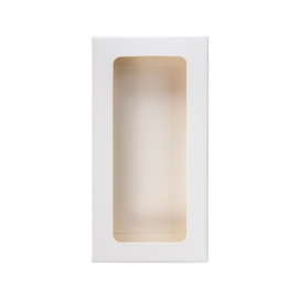 Kraftdoosje wit met Venster 7x2,1x13,8 cm