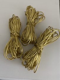 Elastisch koord 1 mm, goud 5 meter