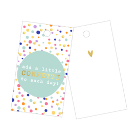 Cadeaulabel add a little confetti to each day