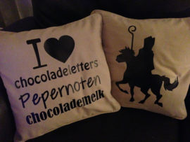 I love pepernoten... gezellige kussenhoes voor de Sint periode