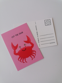 Ansichtkaart cut the crab, vrolijke krab