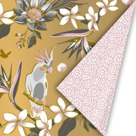 Inpakpapier tropical garden goud