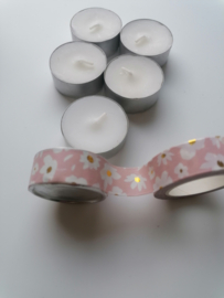 washi tape Millefleurs – roze/goud