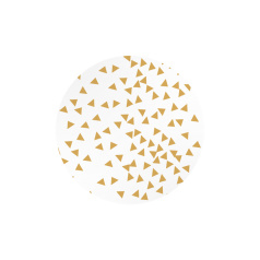 Witte (sluit)sticker met gouden opdruk wiebertjes