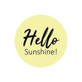 Sluitsticker hello sunshine!