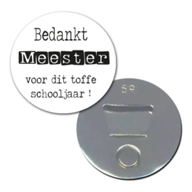 Magneet/opener bedankt meester voor dit toffe schooljaar! (DL)