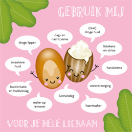 Shea Butter, met jou als juf val ik met mijn neus in de boter