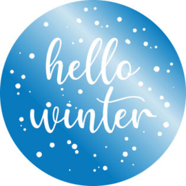 (sluit)sticker  hello winter