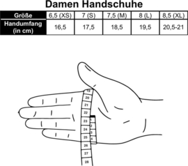 Traudl zwarte dames handschoenen