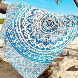 XL Strandlaken mandala blauw