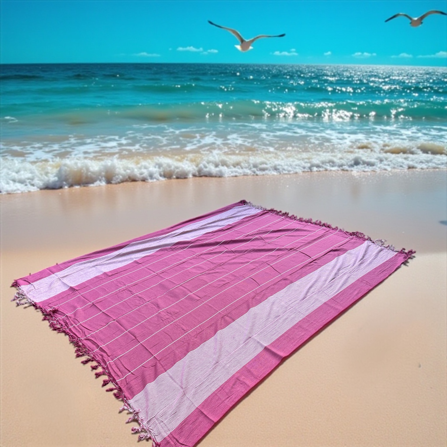 XL Strandlaken - 210c235 - Fuchsia