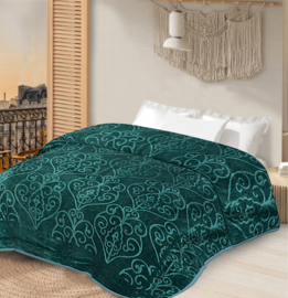 Velvet sprei deluxe - groen