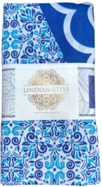 XL strandlaken - Mandala blauw
