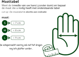 L - Bruine dames schapenvacht handschoenen