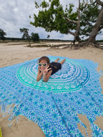 XXL Strandlaken - Mandala GROEN