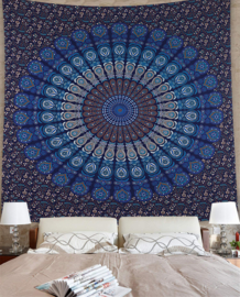 Bedsprei Blauw mandala